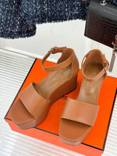 ILLUSION 35 SANDAL IN BRONZE BROWN CALFSKIN